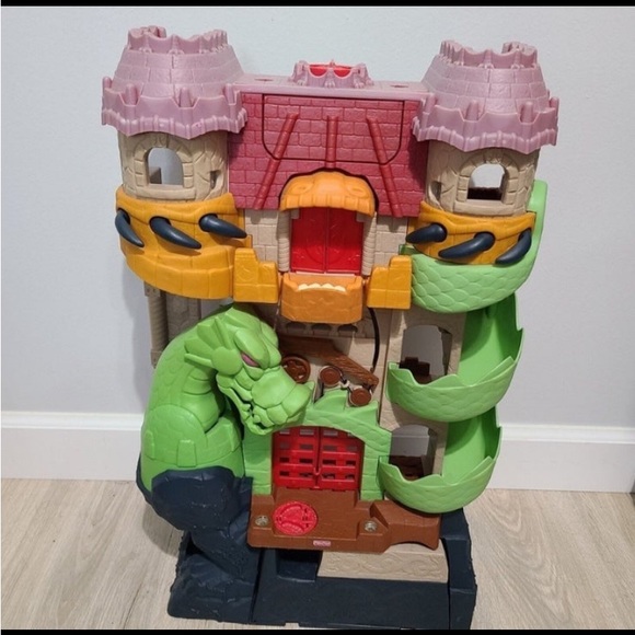 Fisher Price Imaginext Dragon World Castle Fortress 24” Playset 2008 Mattel - Picture 2 of 12